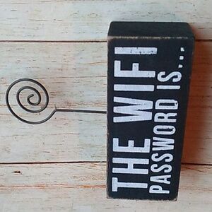 Wi fi password sign